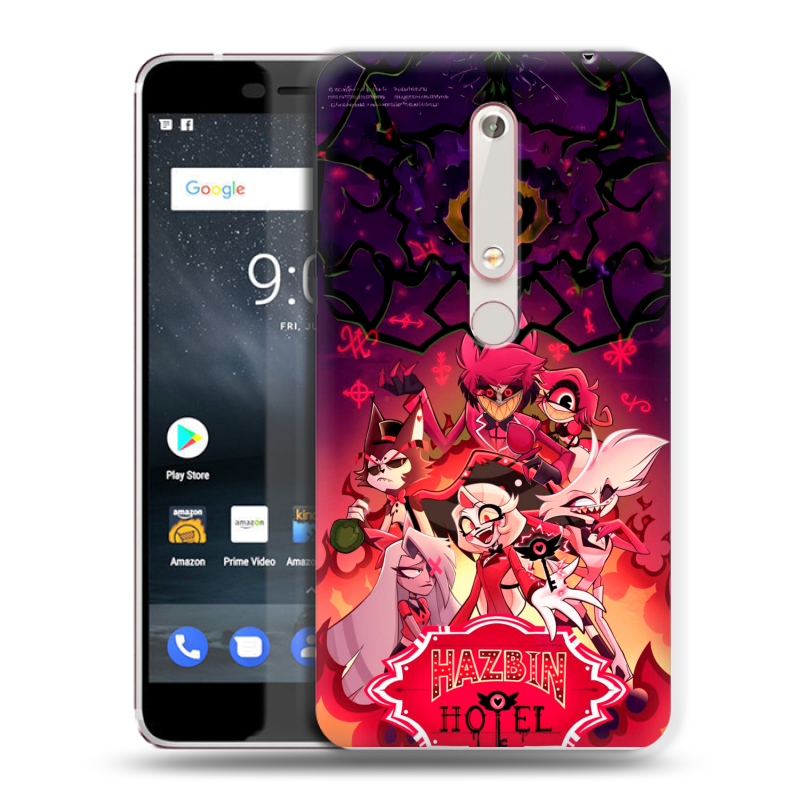 Пластиковый чехол на Nokia 6 (2018) с принтом Hazbin Hotel Отель Хазбин Пластиковый чехол на Nokia 6 (2018) с принтом Hazbin Hotel Отель Хазбин