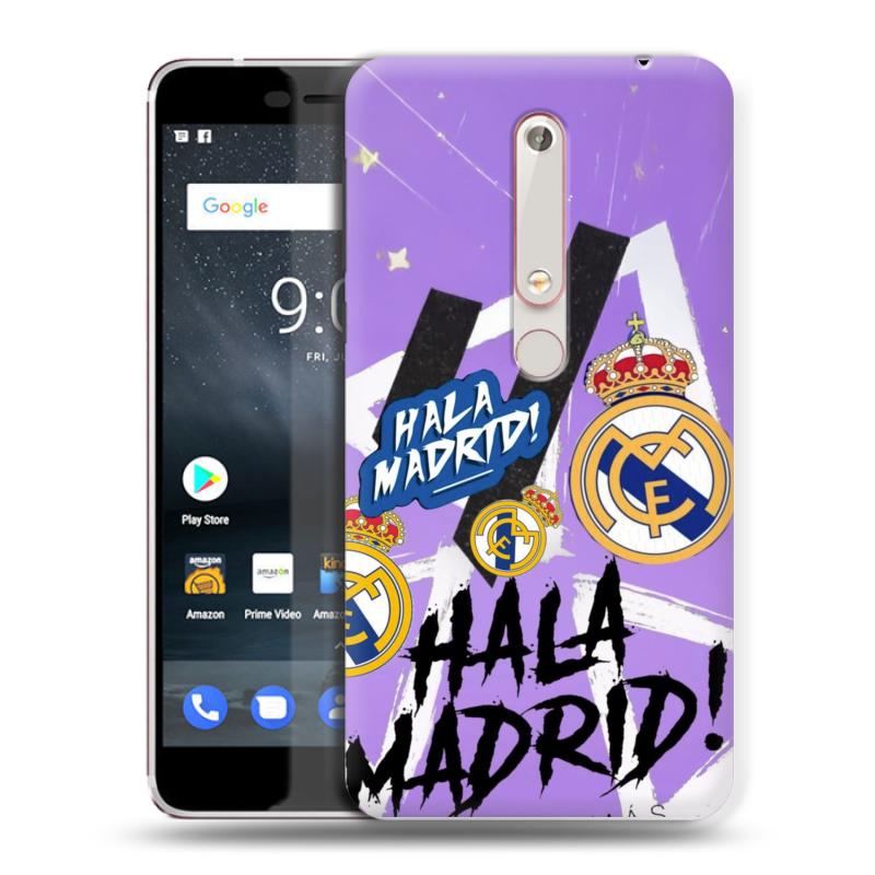 Пластиковый чехол на Nokia 6 (2018) с принтом Real Madrid Реал Мадрид Пластиковый чехол на Nokia 6 (2018) с принтом Real Madrid Реал Мадрид