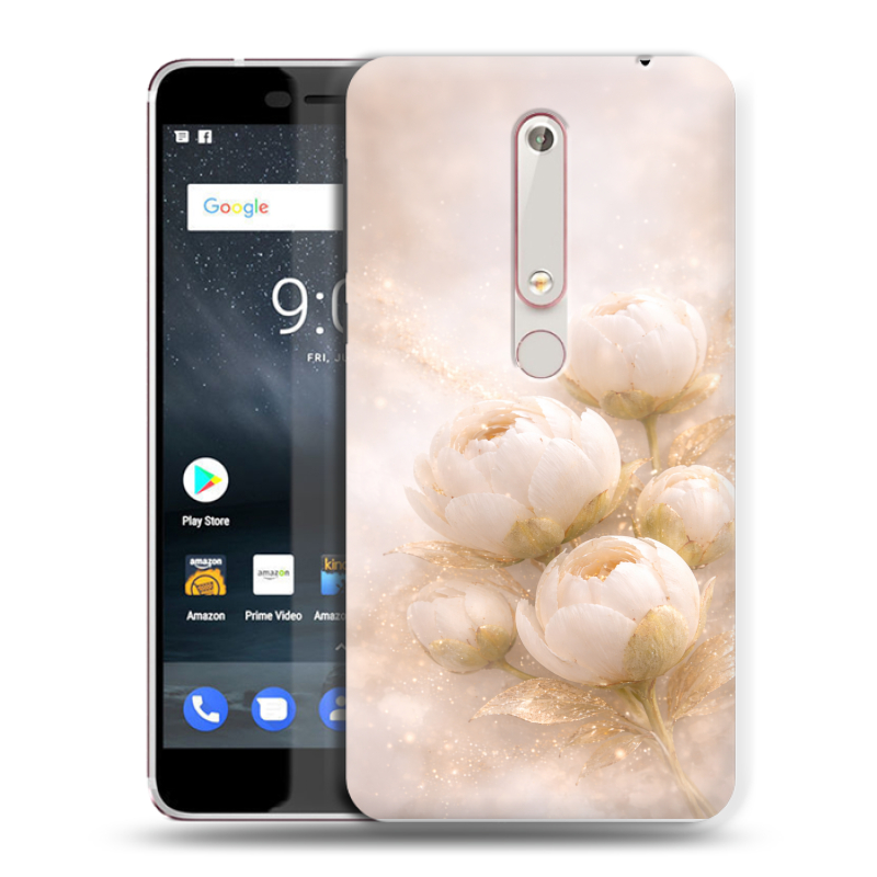 Пластиковый чехол на Nokia 6 (2018) с принтом женский Пластиковый чехол на Nokia 6 (2018) с принтом женский