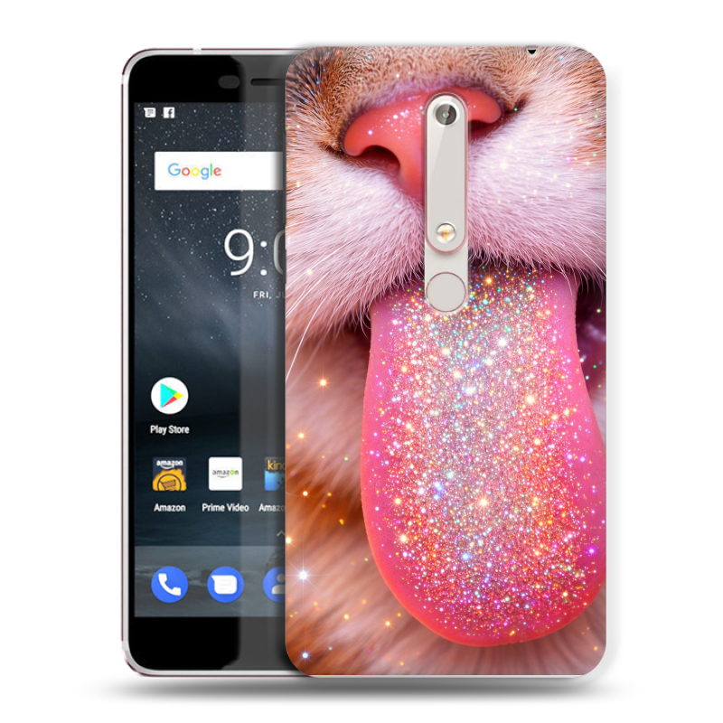 Пластиковый чехол на Nokia 6 (2018) с принтом для девочек Пластиковый чехол на Nokia 6 (2018) с принтом для девочек