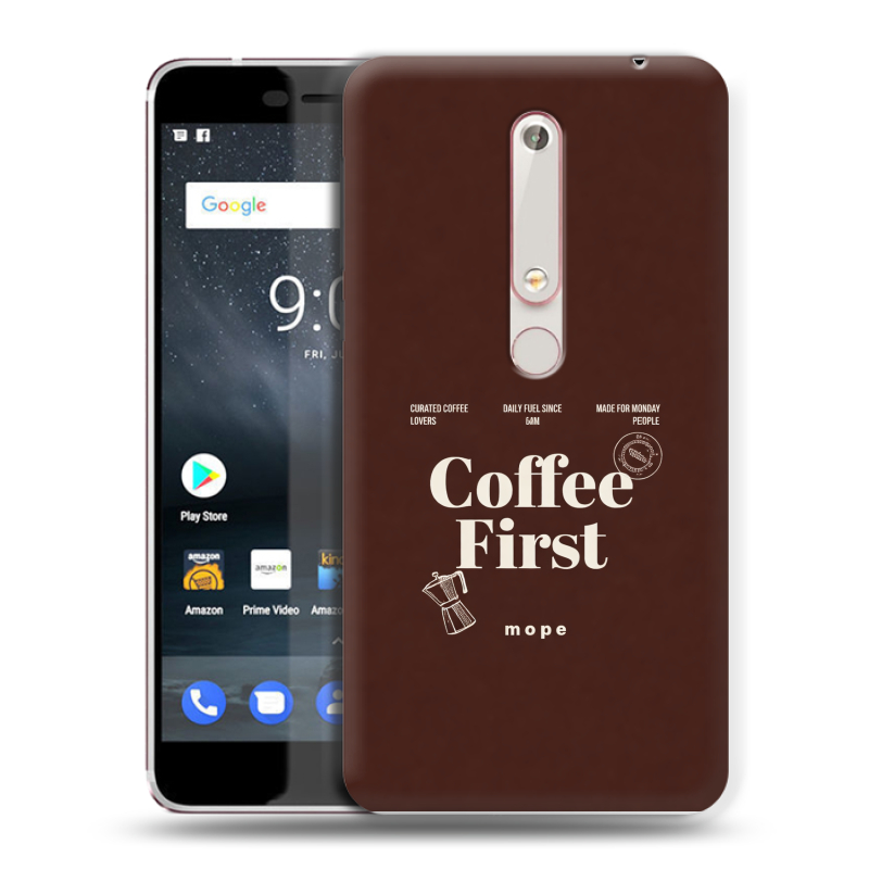 Пластиковый чехол на Nokia 6 (2018) с принтом женский Пластиковый чехол на Nokia 6 (2018) с принтом женский