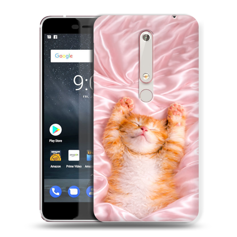 Пластиковый чехол на Nokia 6 (2018) с принтом женский Пластиковый чехол на Nokia 6 (2018) с принтом женский