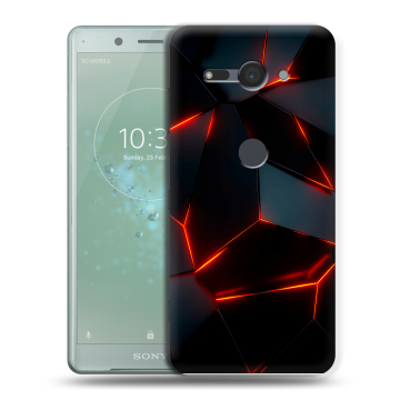 Силиконовый чехол на Sony Xperia XZ2 Compact с принтом Яркие абстракции Силиконовый чехол на Sony Xperia XZ2 Compact с принтом Яркие абстракции