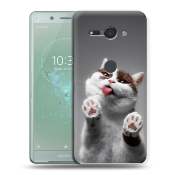 Силиконовый чехол на Sony Xperia XZ2 Compact с принтом Коты Силиконовый чехол на Sony Xperia XZ2 Compact с принтом Коты