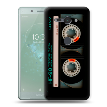 Силиконовый чехол на Sony Xperia XZ2 Compact с принтом Кассета