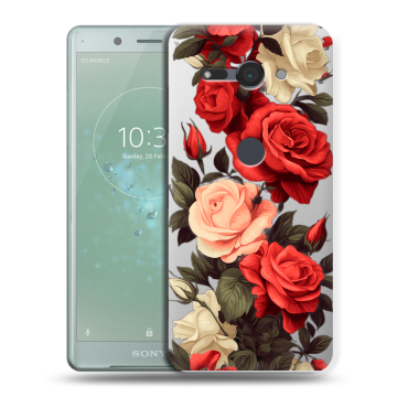 Силиконовый чехол на Sony Xperia XZ2 Compact с принтом Розы Силиконовый чехол на Sony Xperia XZ2 Compact с принтом Розы