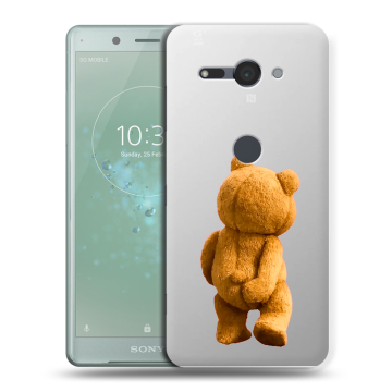 Силиконовый чехол на Sony Xperia XZ2 Compact с принтом Медведь Силиконовый чехол на Sony Xperia XZ2 Compact с принтом Медведь