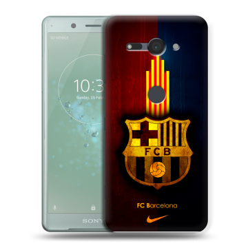 Силиконовый чехол на Sony Xperia XZ2 Compact с принтом Барселона Barcelona Силиконовый чехол на Sony Xperia XZ2 Compact с принтом Барселона Barcelona