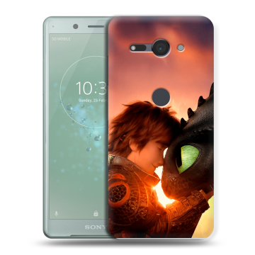 Силиконовый чехол на Sony Xperia XZ2 Compact с принтом Как приручить дракона