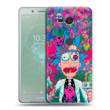 Силиконовый чехол на Sony Xperia XZ2 Compact с принтом Рик и Морти Rick Morty Силиконовый чехол на Sony Xperia XZ2 Compact с принтом Рик и Морти Rick Morty