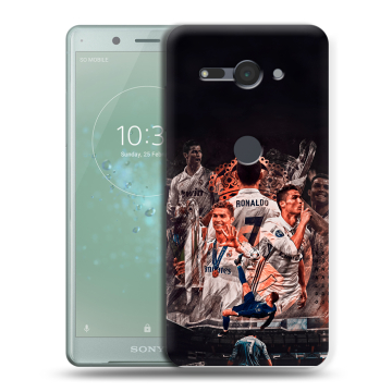 Силиконовый чехол на Sony Xperia XZ2 Compact с принтом Реал Роналдо Real Ronaldo Силиконовый чехол на Sony Xperia XZ2 Compact с принтом Реал Роналдо Real Ronaldo