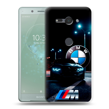 Силиконовый чехол на Sony Xperia XZ2 Compact с принтом БМВ BMW Силиконовый чехол на Sony Xperia XZ2 Compact с принтом БМВ BMW