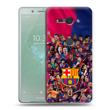 Силиконовый чехол на Sony Xperia XZ2 Compact с принтом Барселона Barcelona Силиконовый чехол на Sony Xperia XZ2 Compact с принтом Барселона Barcelona