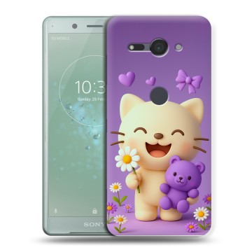 Силиконовый чехол на Sony Xperia XZ2 Compact с принтом для девочек Силиконовый чехол на Sony Xperia XZ2 Compact с принтом для девочек