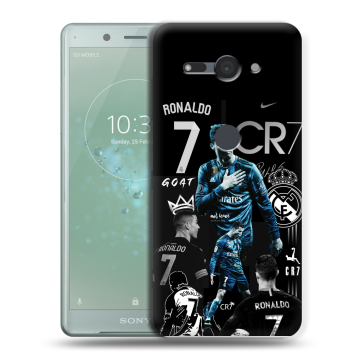 Силиконовый чехол на Sony Xperia XZ2 Compact с принтом Реал Роналдо Силиконовый чехол на Sony Xperia XZ2 Compact с принтом Реал Роналдо