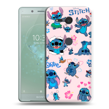 Силиконовый чехол на Sony Xperia XZ2 Compact с принтом Лило и Стич