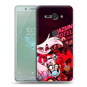 Силиконовый чехол на Sony Xperia XZ2 Compact с принтом Hazbin Hotel Отель Хазбин Силиконовый чехол на Sony Xperia XZ2 Compact с принтом Hazbin Hotel Отель Хазбин