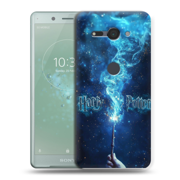 Силиконовый чехол на Sony Xperia XZ2 Compact с принтом Harry Potter Гарри Поттер Силиконовый чехол на Sony Xperia XZ2 Compact с принтом Harry Potter Гарри Поттер