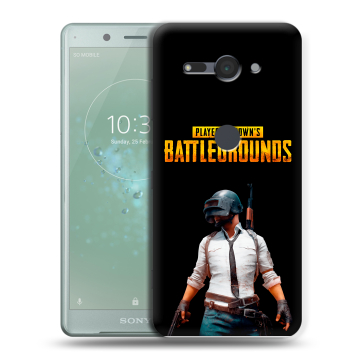 Силиконовый чехол на Sony Xperia XZ2 Compact с принтом PUGB ПАГБ Силиконовый чехол на Sony Xperia XZ2 Compact с принтом PUGB ПАГБ
