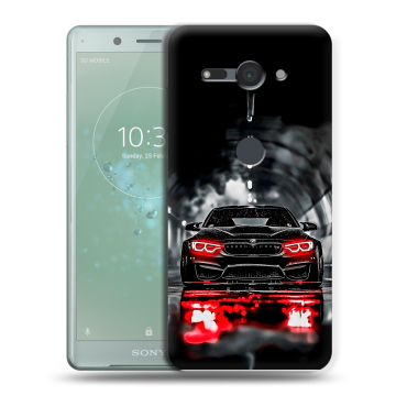 Силиконовый чехол на Sony Xperia XZ2 Compact с принтом BMW БМВ Силиконовый чехол на Sony Xperia XZ2 Compact с принтом BMW БМВ