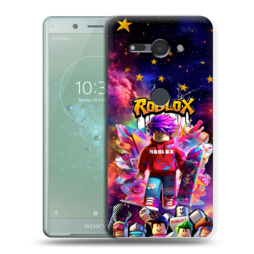 Силиконовый чехол на Sony Xperia XZ2 Compact с принтом Roblox Роблокс Силиконовый чехол на Sony Xperia XZ2 Compact с принтом Roblox Роблокс