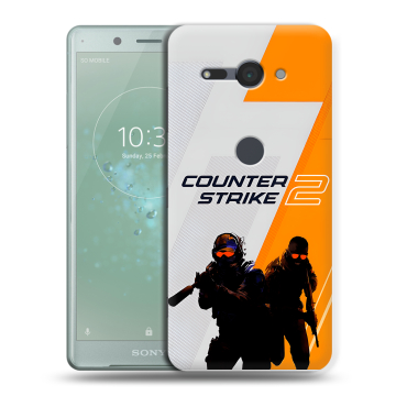 Силиконовый чехол на Sony Xperia XZ2 Compact с принтом Counter Strike Силиконовый чехол на Sony Xperia XZ2 Compact с принтом Counter Strike