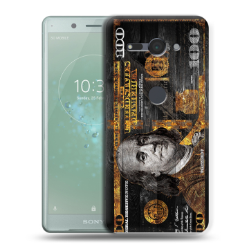 Силиконовый чехол на Sony Xperia XZ2 Compact с принтом Доллар деньги Силиконовый чехол на Sony Xperia XZ2 Compact с принтом Доллар деньги