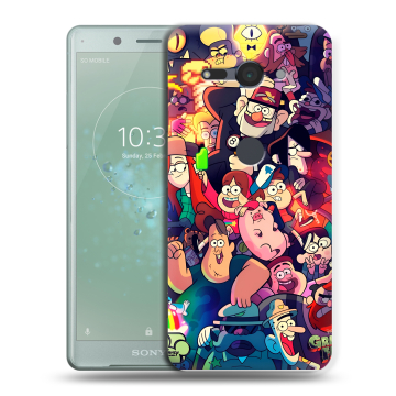 Силиконовый чехол на Sony Xperia XZ2 Compact с принтом Gravity Falls Гравити Фолз Силиконовый чехол на Sony Xperia XZ2 Compact с принтом Gravity Falls Гравити Фолз