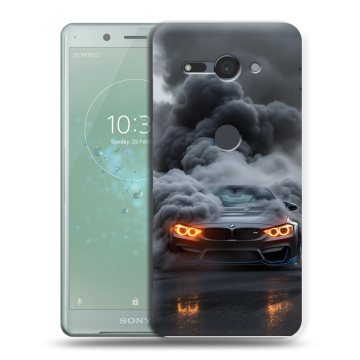 Силиконовый чехол на Sony Xperia XZ2 Compact с принтом BMW БМВ Силиконовый чехол на Sony Xperia XZ2 Compact с принтом BMW БМВ