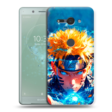 Силиконовый чехол на Sony Xperia XZ2 Compact с принтом Аниме Наруто Naruto