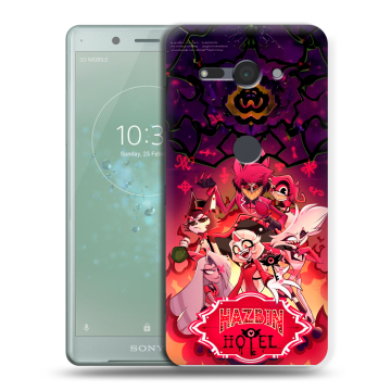 Силиконовый чехол на Sony Xperia XZ2 Compact с принтом Hazbin Hotel Отель Хазбин Силиконовый чехол на Sony Xperia XZ2 Compact с принтом Hazbin Hotel Отель Хазбин