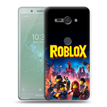 Силиконовый чехол на Sony Xperia XZ2 Compact с принтом Roblox Роблокс Силиконовый чехол на Sony Xperia XZ2 Compact с принтом Roblox Роблокс