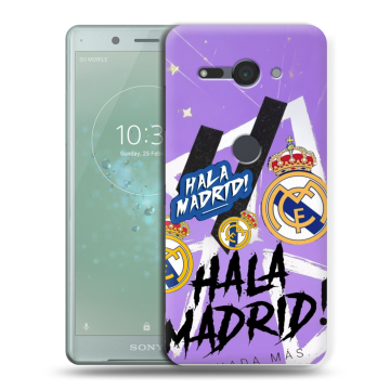 Силиконовый чехол на Sony Xperia XZ2 Compact с принтом Real Madrid Реал Мадрид