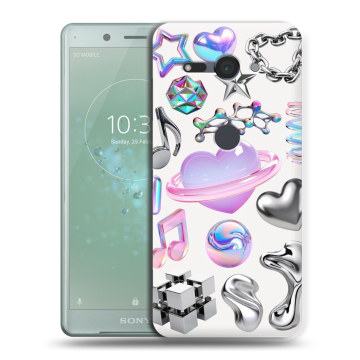 Силиконовый чехол на Sony Xperia XZ2 Compact с принтом Y2K Силиконовый чехол на Sony Xperia XZ2 Compact с принтом Y2K
