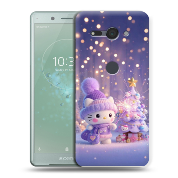 Силиконовый чехол на Sony Xperia XZ2 Compact с принтом Новый год Силиконовый чехол на Sony Xperia XZ2 Compact с принтом Новый год