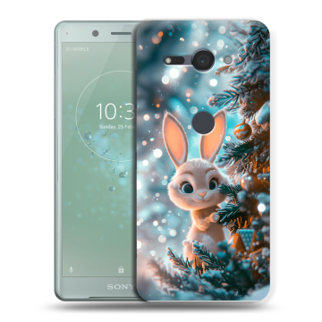 Силиконовый чехол на Sony Xperia XZ2 Compact с принтом Новый год Силиконовый чехол на Sony Xperia XZ2 Compact с принтом Новый год