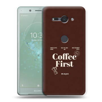 Силиконовый чехол на Sony Xperia XZ2 Compact с принтом женский Силиконовый чехол на Sony Xperia XZ2 Compact с принтом женский