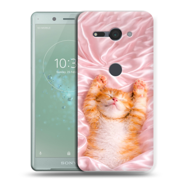 Силиконовый чехол на Sony Xperia XZ2 Compact с принтом женский Силиконовый чехол на Sony Xperia XZ2 Compact с принтом женский