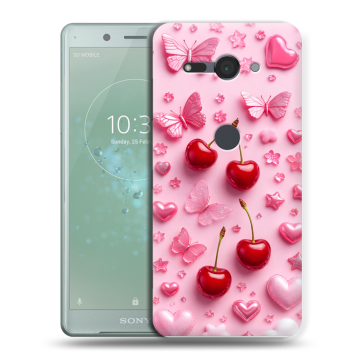 Силиконовый чехол на Sony Xperia XZ2 Compact с принтом для девочек Силиконовый чехол на Sony Xperia XZ2 Compact с принтом для девочек