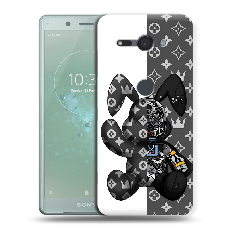 Силиконовый чехол на Sony Xperia XZ2 Compact с принтом Луи робот Силиконовый чехол на Sony Xperia XZ2 Compact с принтом Луи робот