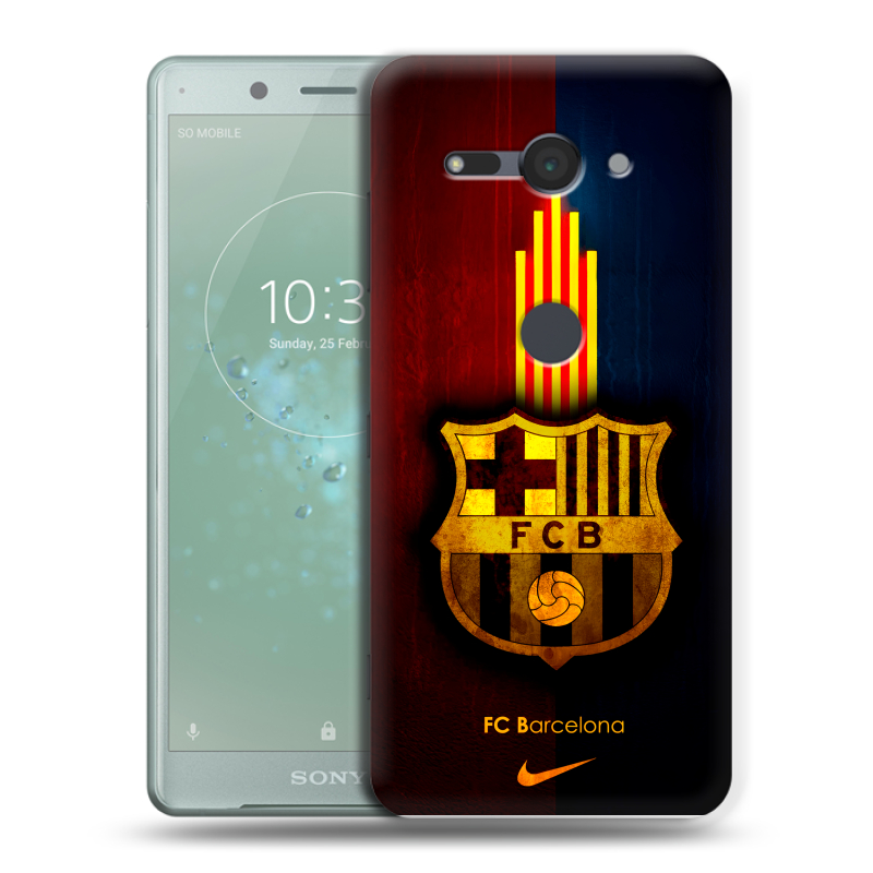 Пластиковый чехол на Sony Xperia XZ2 Compact с принтом Барселона Barcelona Пластиковый чехол на Sony Xperia XZ2 Compact с принтом Барселона Barcelona