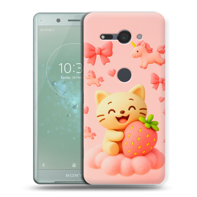 Силиконовый чехол на Sony Xperia XZ2 Compact с принтом для девочек Силиконовый чехол на Sony Xperia XZ2 Compact с принтом для девочек