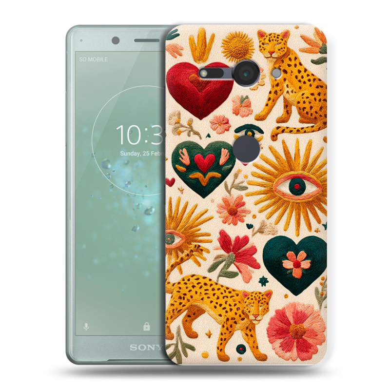 Силиконовый чехол на Sony Xperia XZ2 Compact с принтом Модный принт Силиконовый чехол на Sony Xperia XZ2 Compact с принтом Модный принт