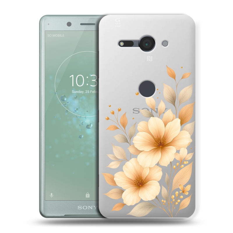 Силиконовый чехол на Sony Xperia XZ2 Compact с принтом для девушки Силиконовый чехол на Sony Xperia XZ2 Compact с принтом для девушки