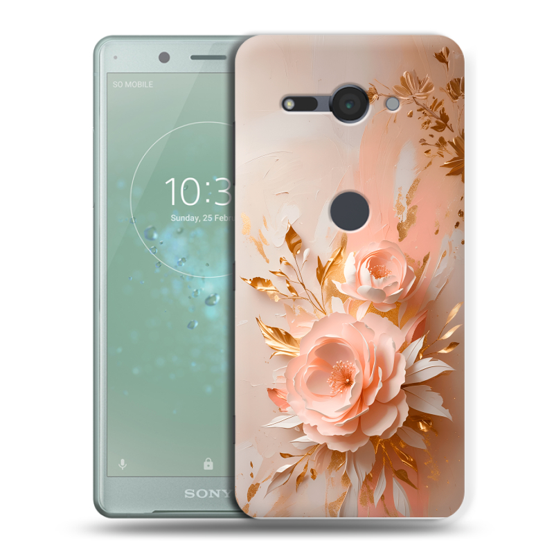 Силиконовый чехол на Sony Xperia XZ2 Compact с принтом женский Силиконовый чехол на Sony Xperia XZ2 Compact с принтом женский