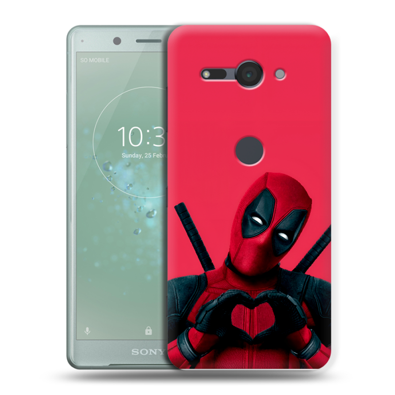 Силиконовый чехол на Sony Xperia XZ2 Compact с принтом Дедпул Deadpool Силиконовый чехол на Sony Xperia XZ2 Compact с принтом Дедпул Deadpool