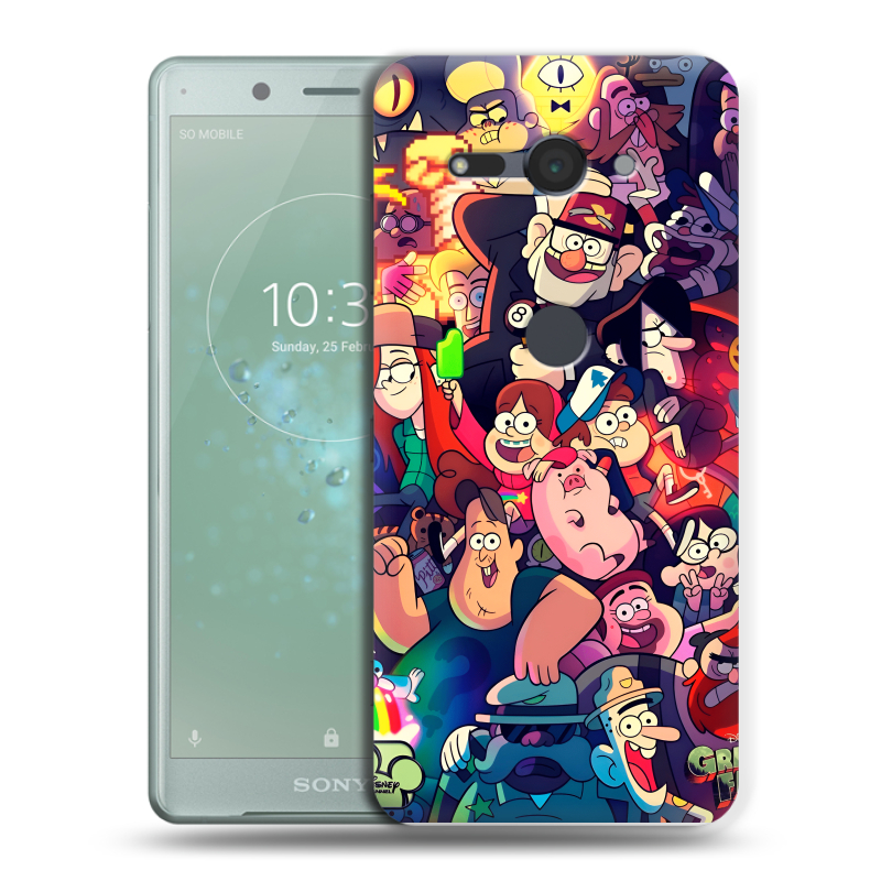 Пластиковый чехол на Sony Xperia XZ2 Compact с принтом Gravity Falls Гравити Фолз Пластиковый чехол на Sony Xperia XZ2 Compact с принтом Gravity Falls Гравити Фолз