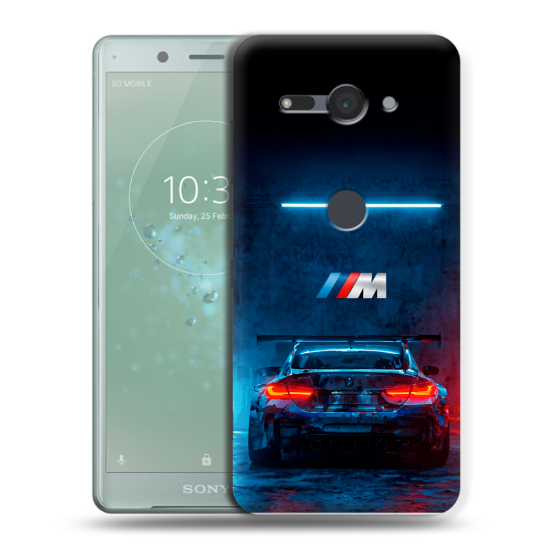 Силиконовый чехол на Sony Xperia XZ2 Compact с принтом BMW БМВ Силиконовый чехол на Sony Xperia XZ2 Compact с принтом BMW БМВ