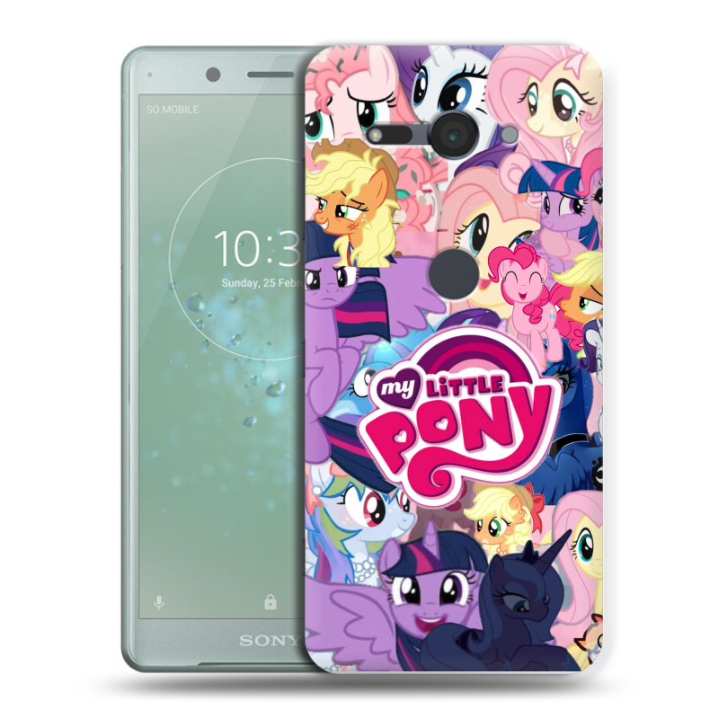 Силиконовый чехол на Sony Xperia XZ2 Compact с принтом My little pony Дружба чудо Силиконовый чехол на Sony Xperia XZ2 Compact с принтом My little pony Дружба чудо