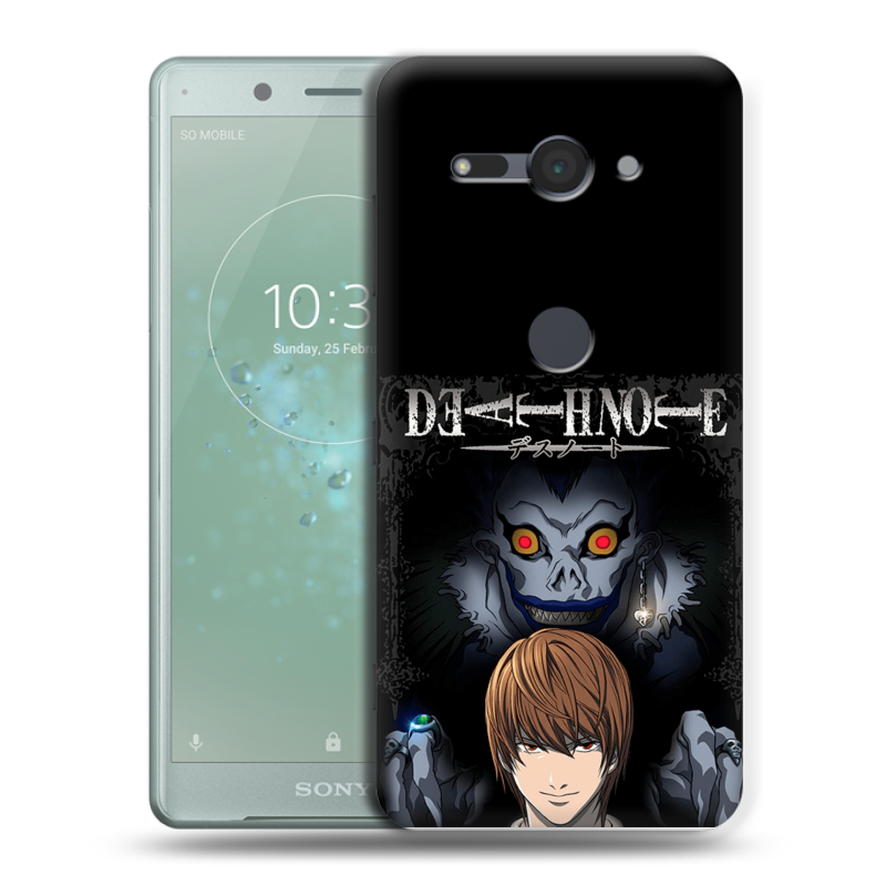 Силиконовый чехол на Sony Xperia XZ2 Compact с принтом Death note Тетрадь смерти Силиконовый чехол на Sony Xperia XZ2 Compact с принтом Death note Тетрадь смерти